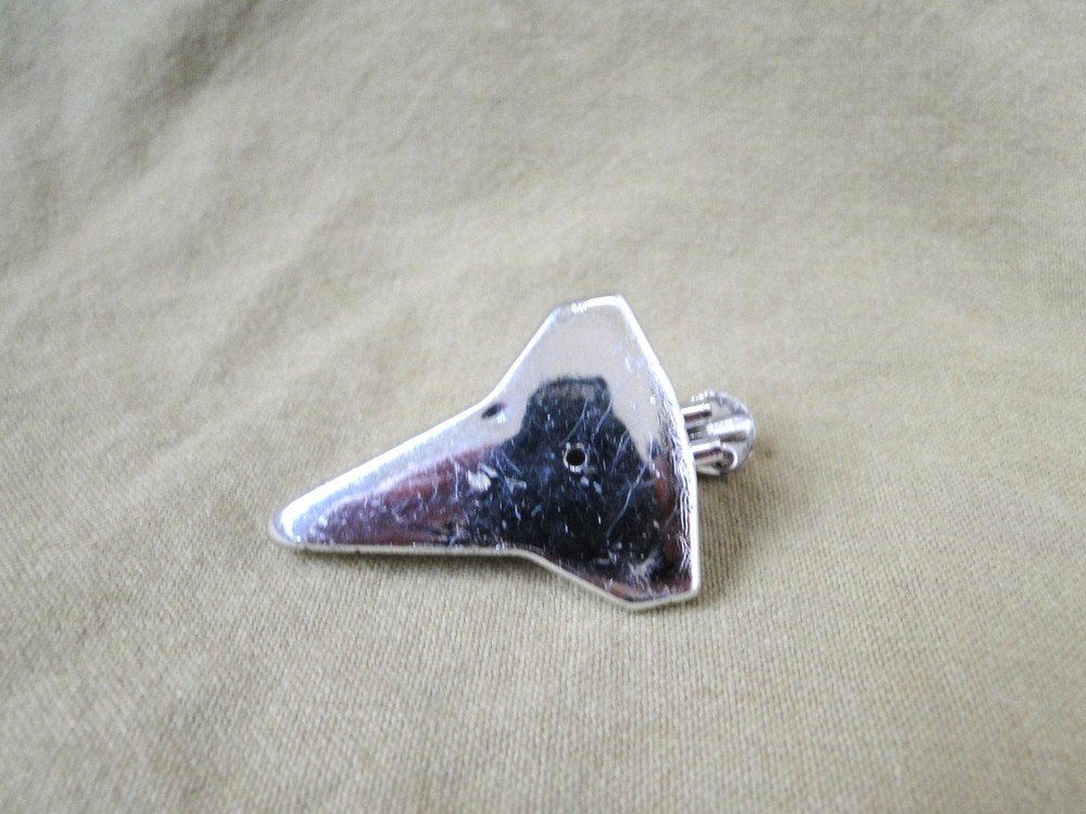 Vintage Small Plastic Chrome NASA Space Shuttle
