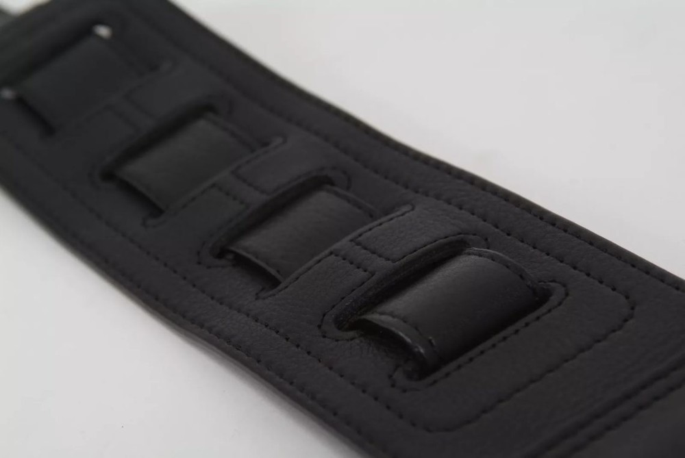 Black Top Grade Nappa Short Bass Strap