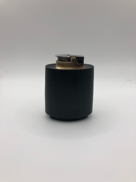 Modernist Ronson Pioneer Mid Century Ebony Malt Table Lighter