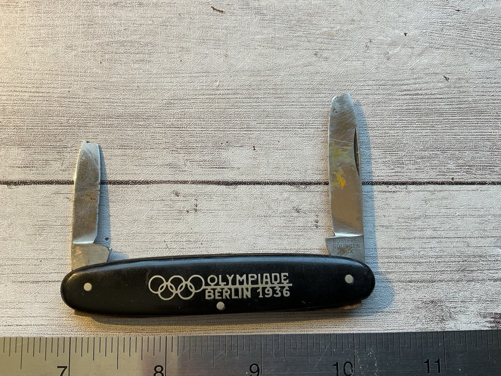ORIGINAL 1936 BERLIN OLYMPICS POCKET FOLDING KNIFE