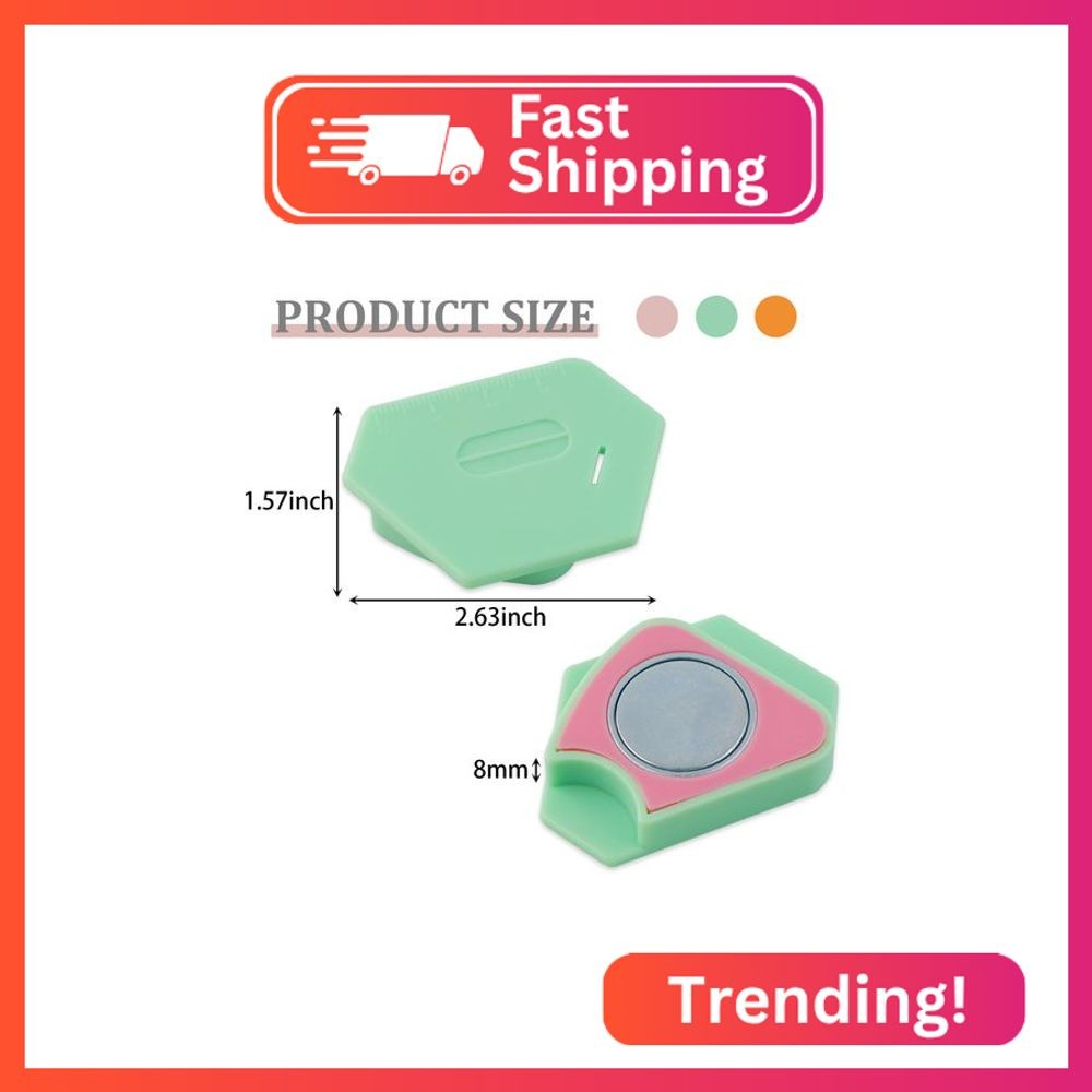 2 Pcs Magnetic Seam Guide for Sewing Machine, Polygonal Multifucntional Seam Gui