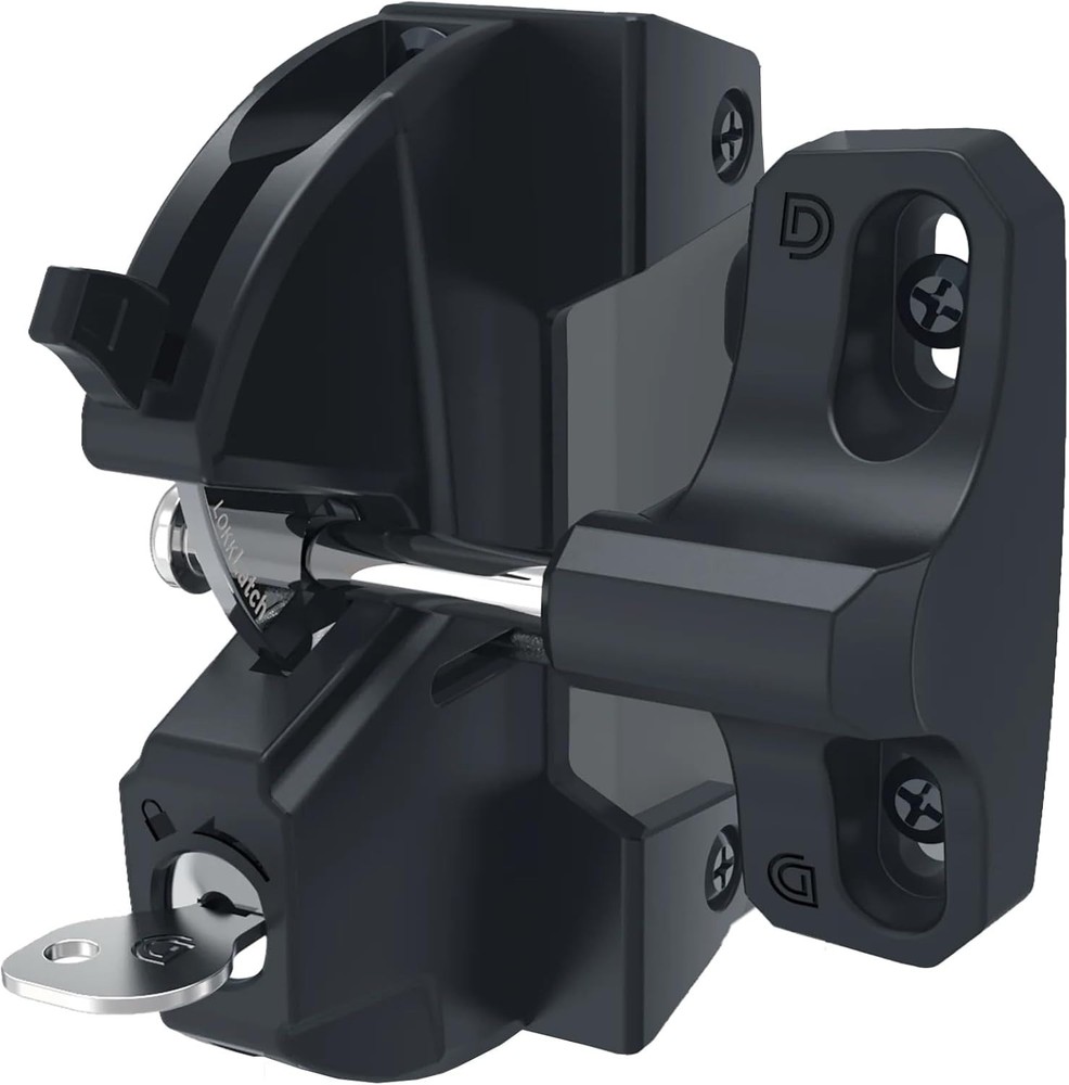 Weather Resistant Gate Latch for Outdoor Security - Key Lock-