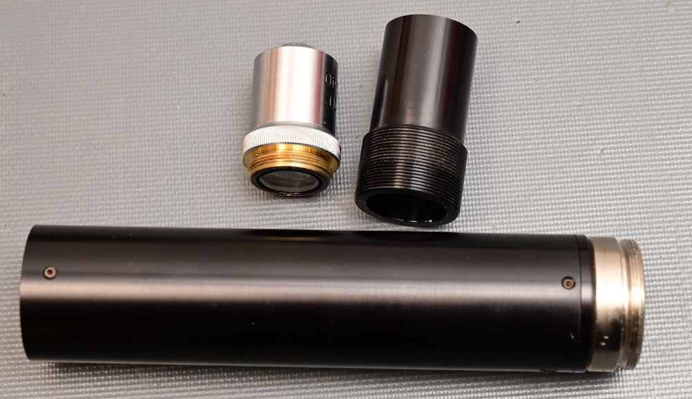 LOMO XB0115 Microscope Objective with Tube Adapter RMS/C-Mount Soviet Lens