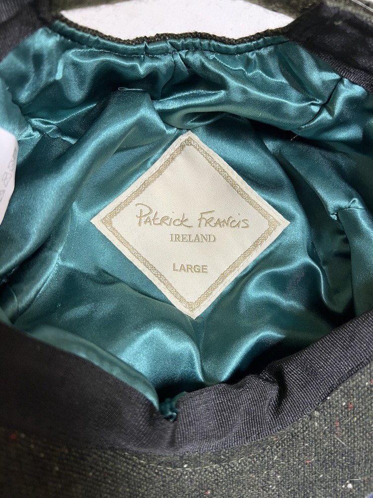 Patrick Francis Patchwork Flat Cap Multi-Tweed Wool Youth Boys Large NWT