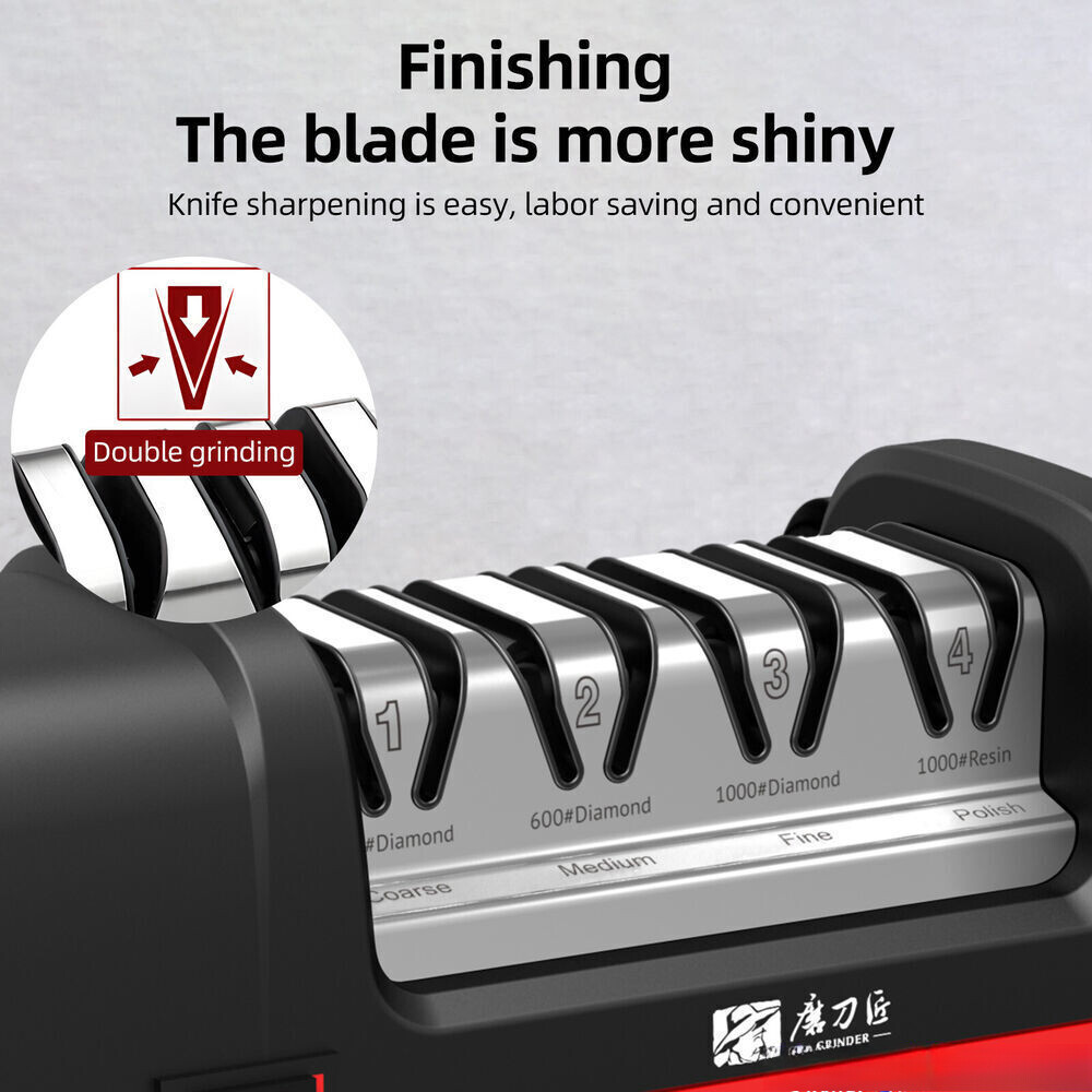 TAIDEA 4 Stage Electric Sharpener w/ 20° Grinding Angle