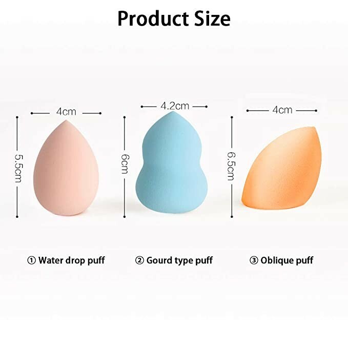 6 Pcs Makeup Blender Beauty Sponge Set - Multi-color