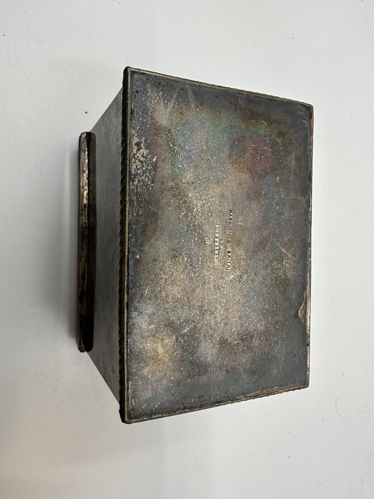 Vintage Sheffield Cigarette/Card Silver Box Knight Head