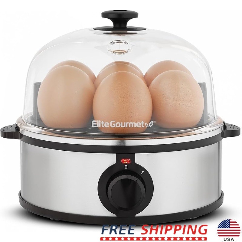 Egg Cooker Easy to Use Hard Soft Boiled Steamer Timer Compact Kitchen Gadget