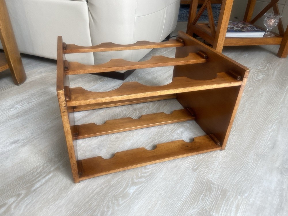 Wine Rack Mid Century Modern Vintage Nice