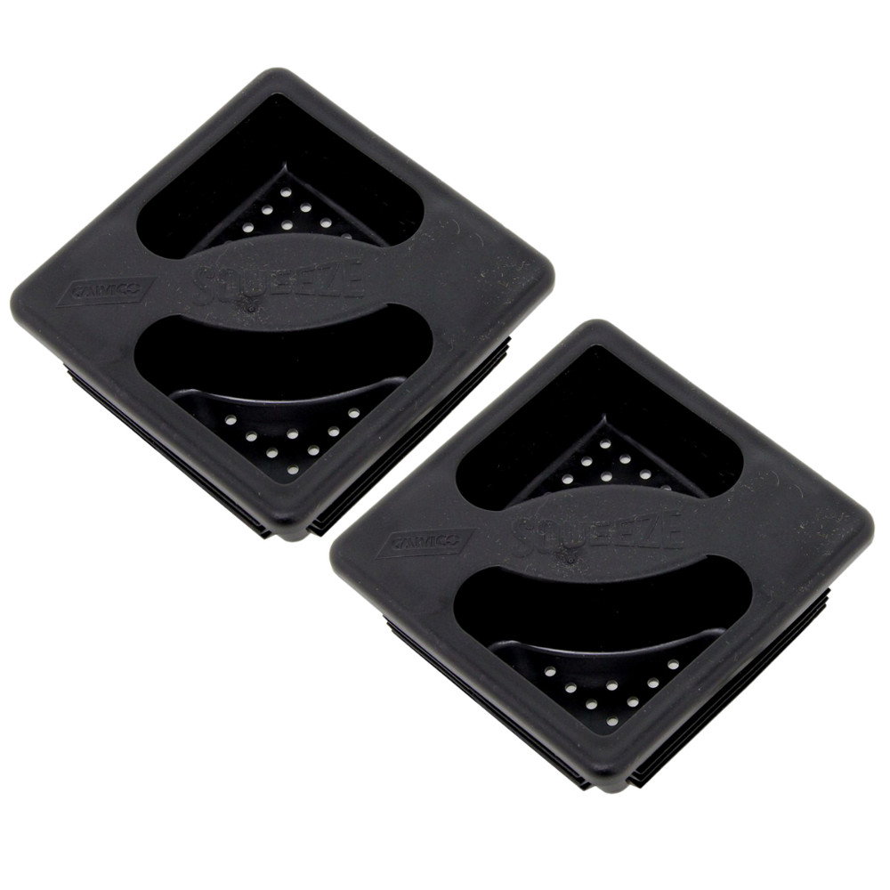 4" Square Bumper Plug End Cap Cover RV Camper Trailer - 2 Pack