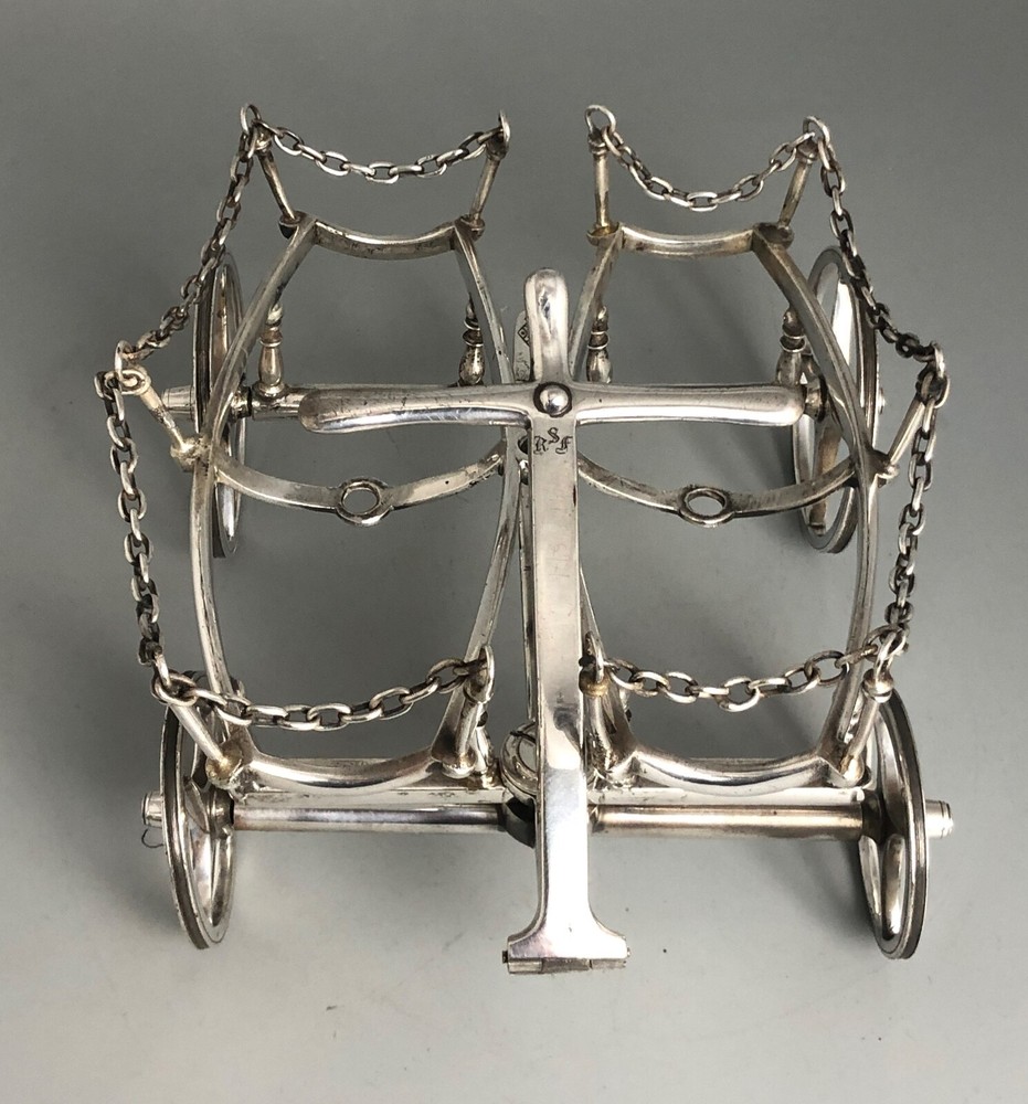 Victorian Silver Plated Drinks Trolley Dated 1863 AELZX