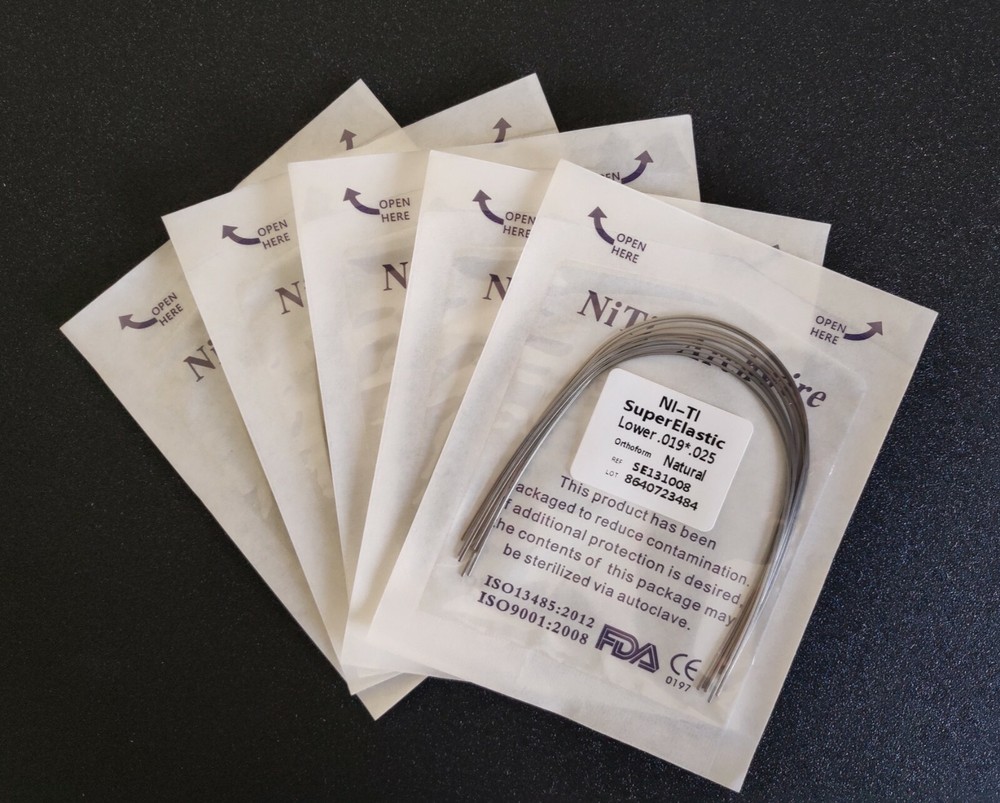 40Packs 400Pcs Super Elastic Niti Arch Wire Rectangular Bows Nature Form