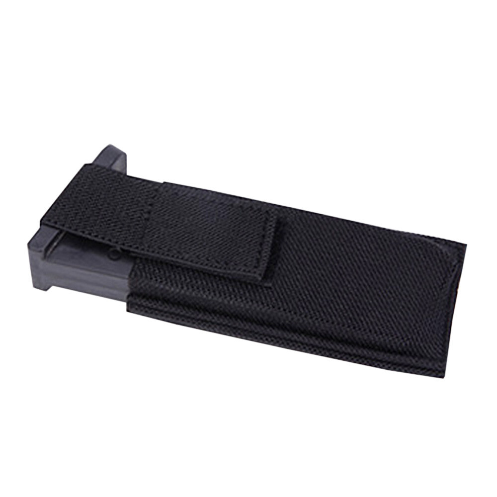 Horizontal Concealed Carrier Single Pistol Magazine Pouch with Safety Hook&Loop