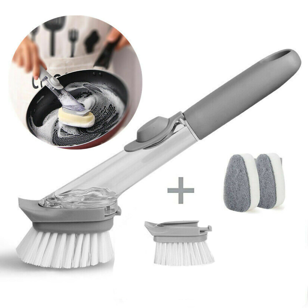 5pcs/set Mutilfunction Soap Control Brush for Pot Dish Kitchen Houshold Cleaning