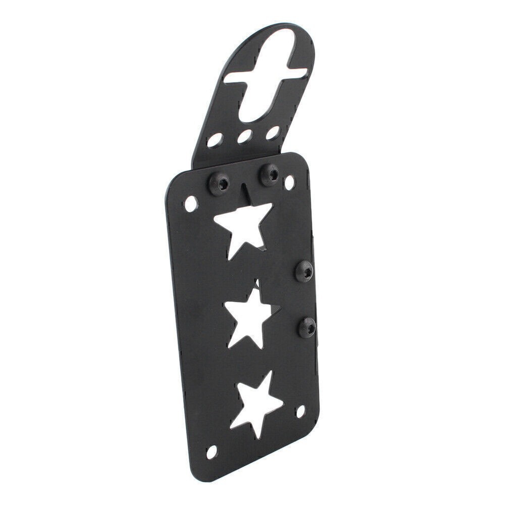 For Harley Motorcycle Pentagram Side Mount Tail Light License Plate Holder