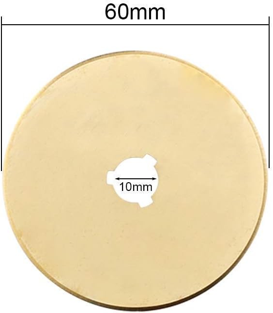AUTOTOOLHOME Titanium Rotary Cutter Blades 60mm 10 Pack Replacement