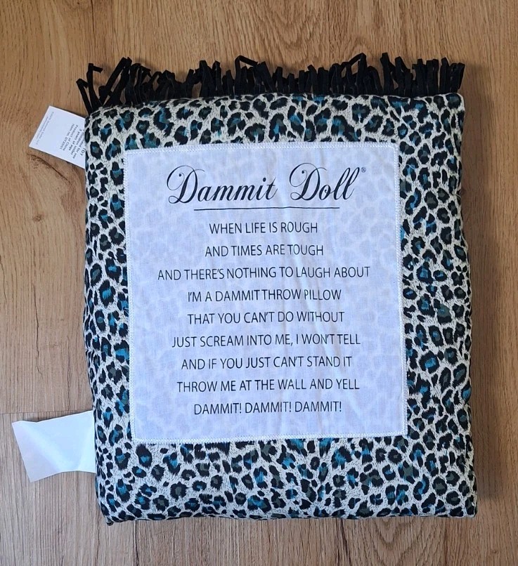 Dammit Doll Stress Relief Throw Pillow