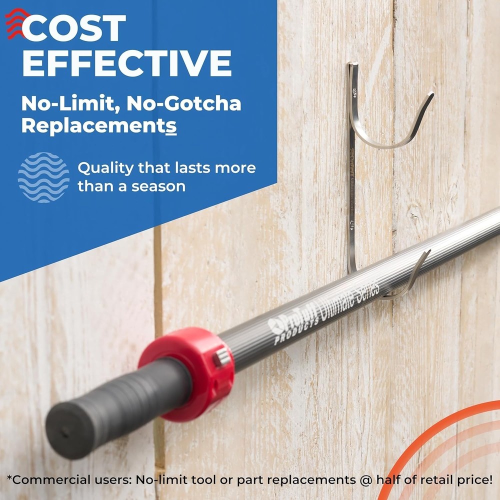 ProTuff Stainless Steel Pool Pole Hanger Set 2 Pack Rust-Proof Durable