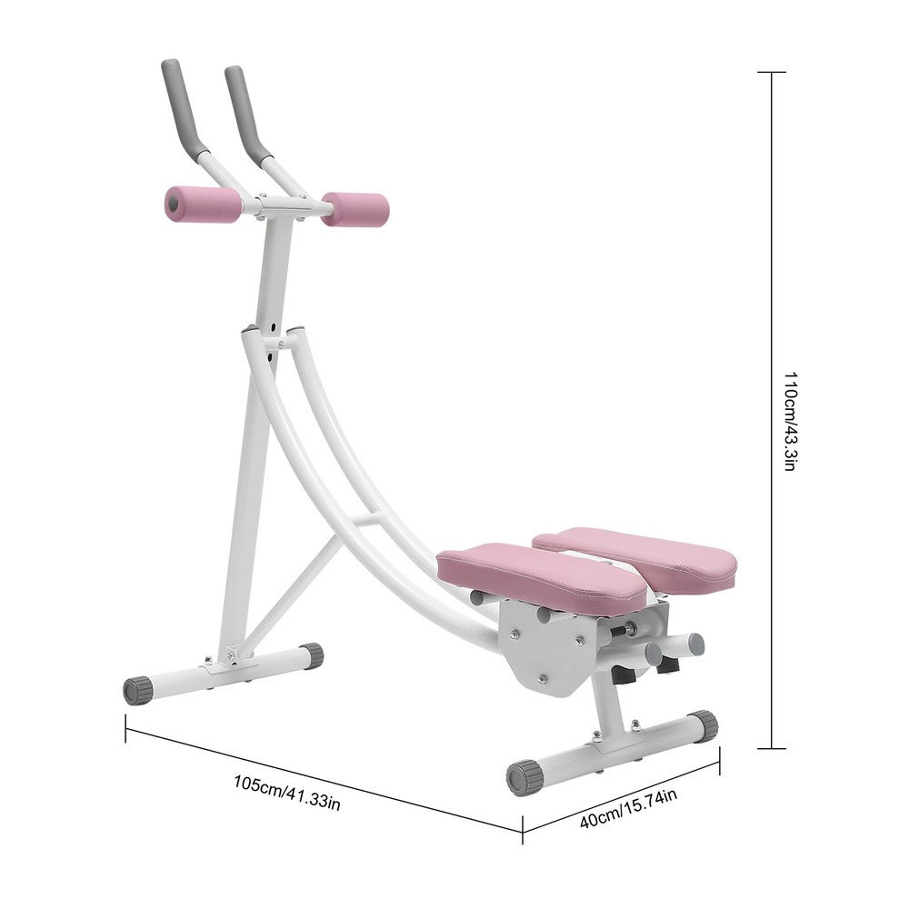 Ab Abdominal Exercise Machine Foldable Home Gym Workout Sit Up Bench Trainer