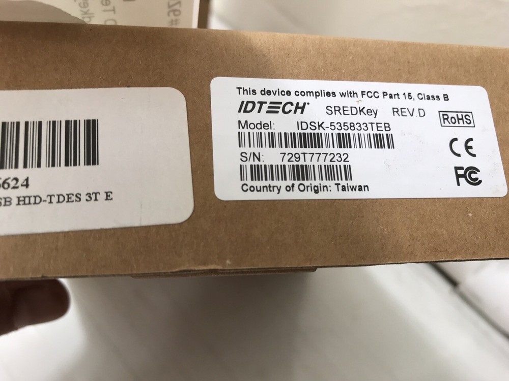 ✅ ID Technologies IDSK-535833TEB Sredkey Credit Card Reader, USB-HID,