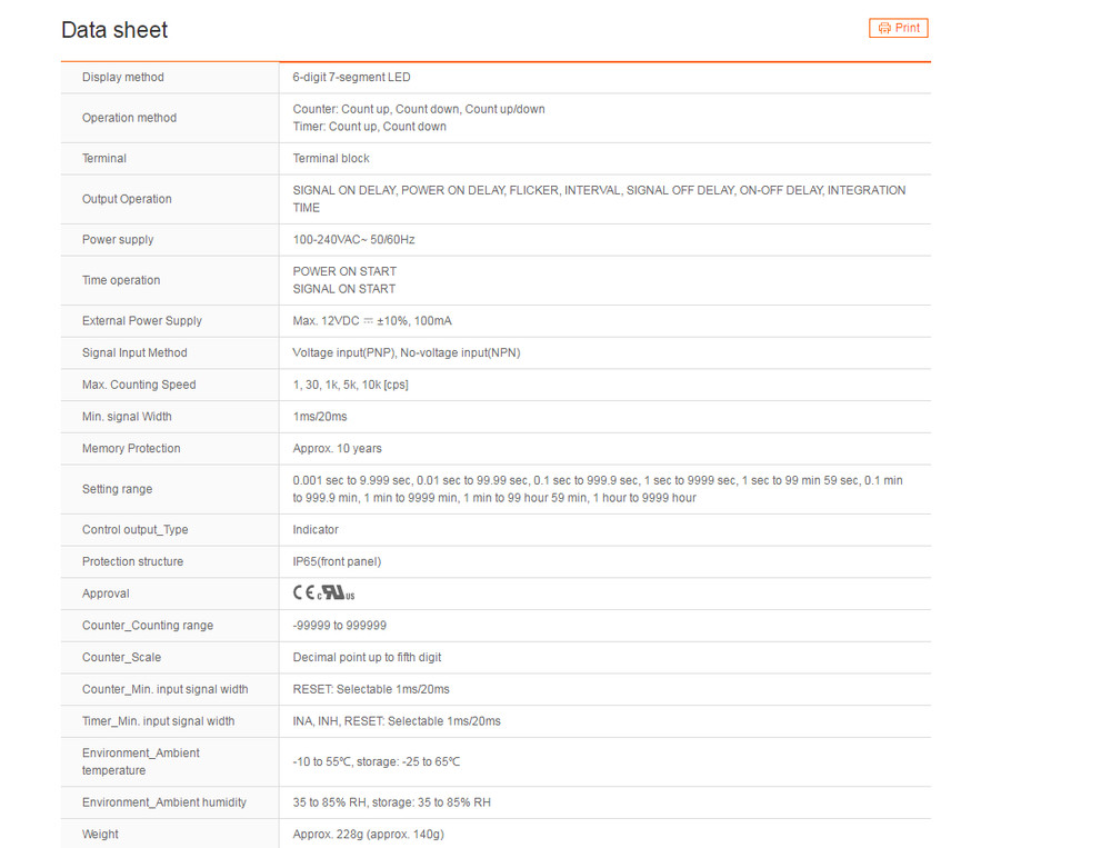 Autonics CT6Y-I4 Counters Standard Type New 1PCS