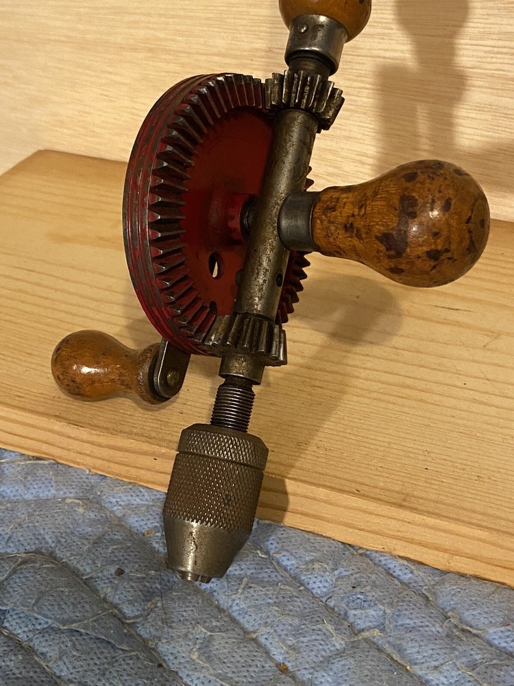 Vintage Hand Drill 11.5” USA Unbranded