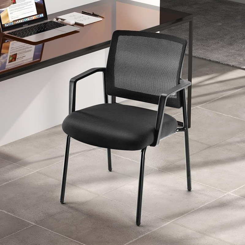 Ergonomic Stackable Office Chair W/ Breathable Mesh Backrest Comfort Support New