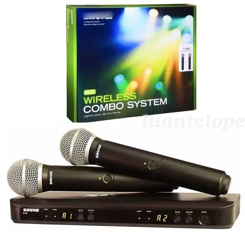 BLX288/PG58 Handheld Wireless Microphone System Come with2 Microphone