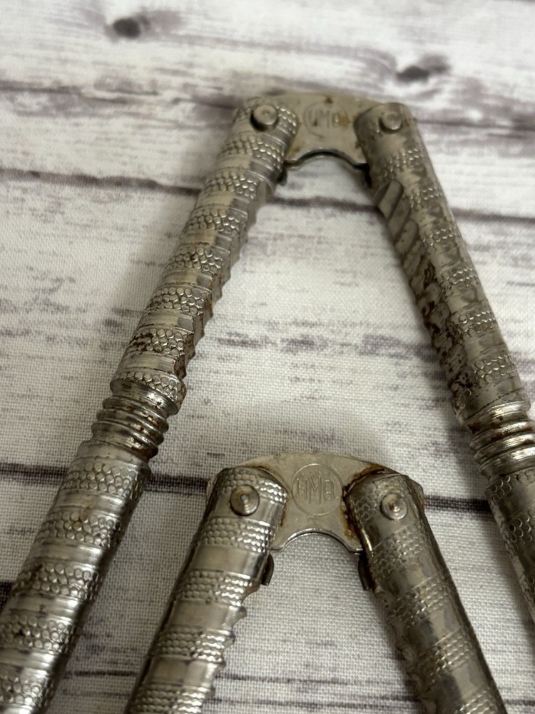 Vintage Metal Nutcracker Lobster Shell Crab Claw Crackers, Three