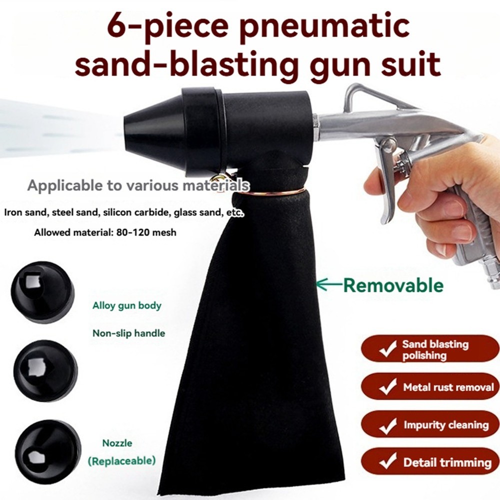 Pneumatic Sandblasting Tool Kit Sand Blasting Machine Set Versatile4971