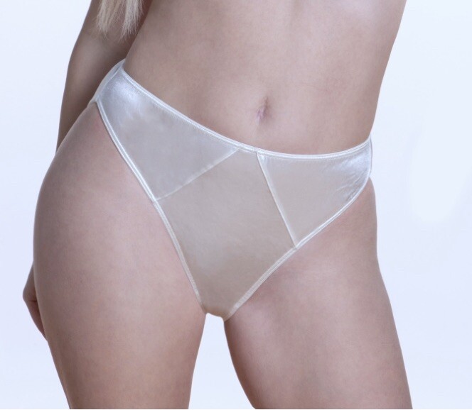 Second Skin Satin Hipster Panty Ivory L