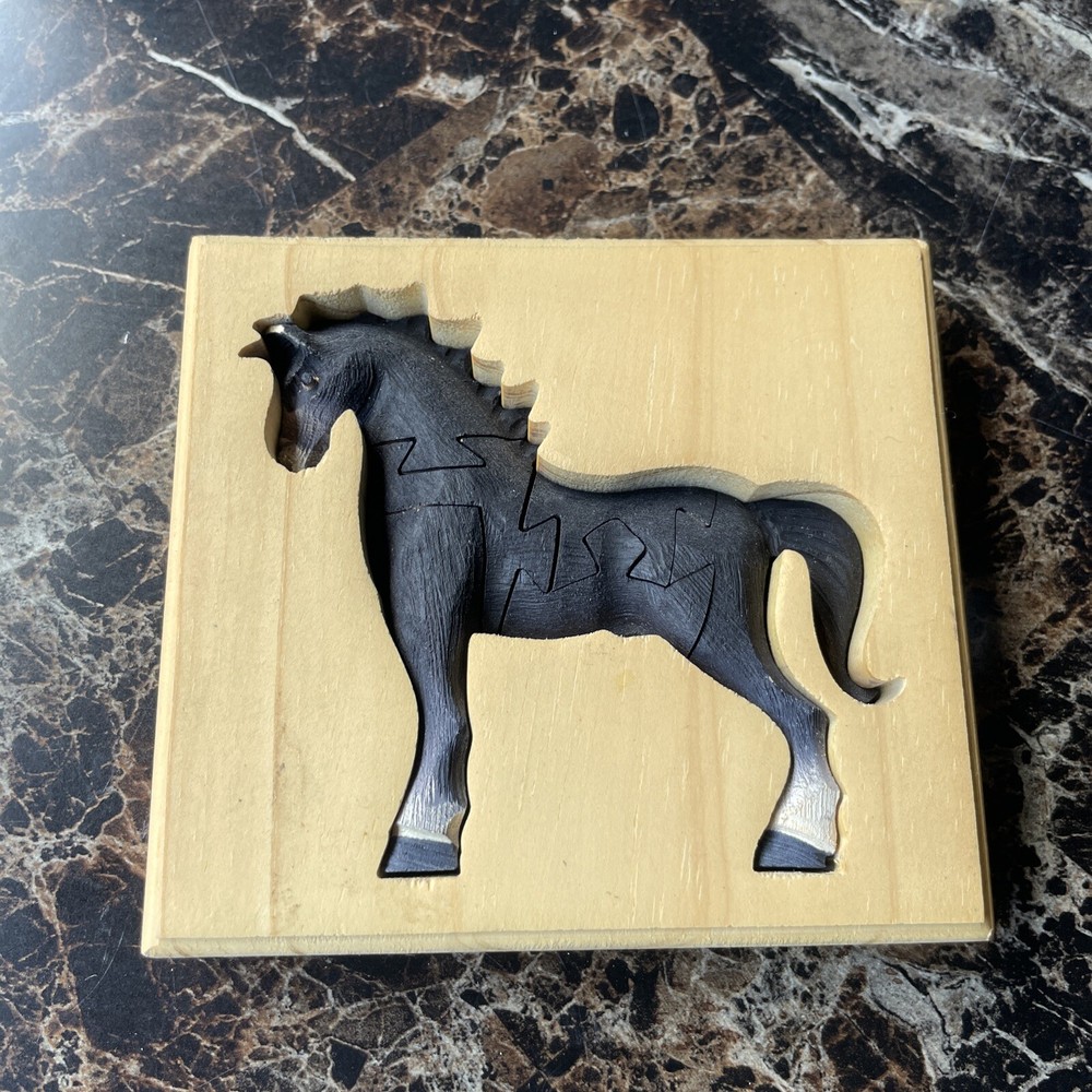 Horse Wooden Goat Playing