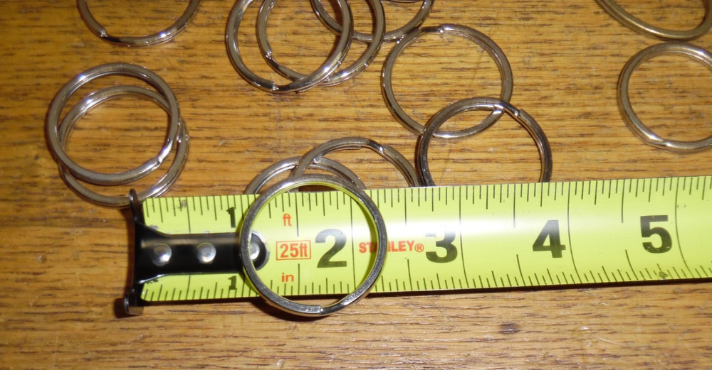 80+ Keychain Rings - 1.25" & 1.5"