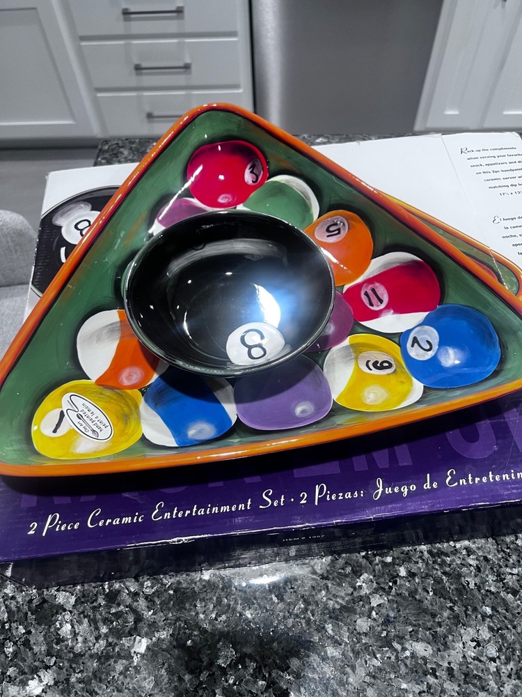 pool table glssses and serving tray