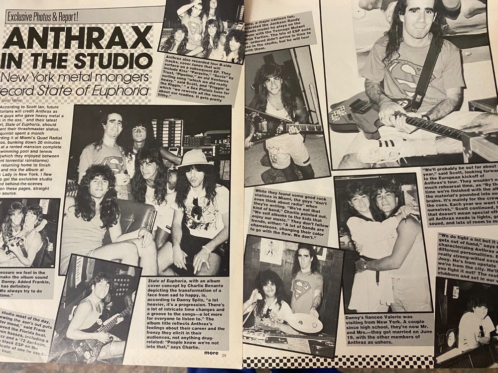 Anthrax, Two Page Vintage Clipping