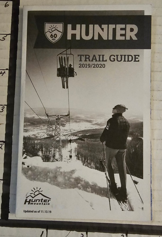 2019/20 HUNTER MT SKI AREA, NY TRAIL MAP.  MINT