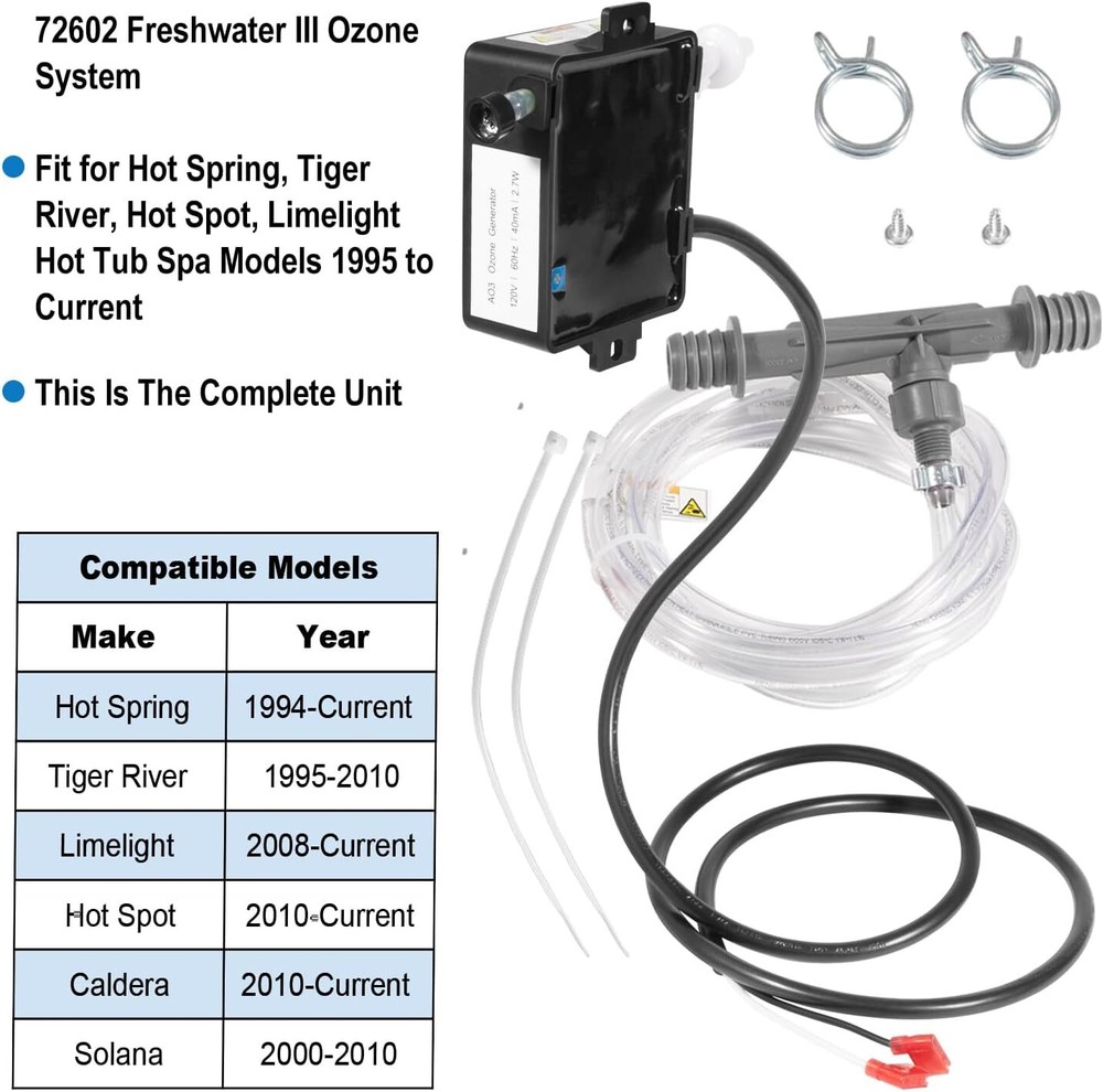 72602 Replacement for Freshwater III Ozone System Parts