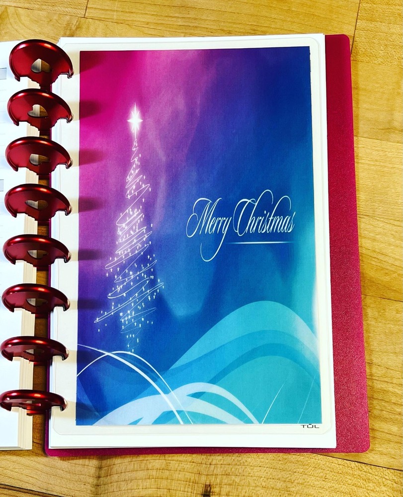 Merry Christmas Tree Holiday Winter DASHBOARD 4 use w TUL/Arc (8 disc) Planner-