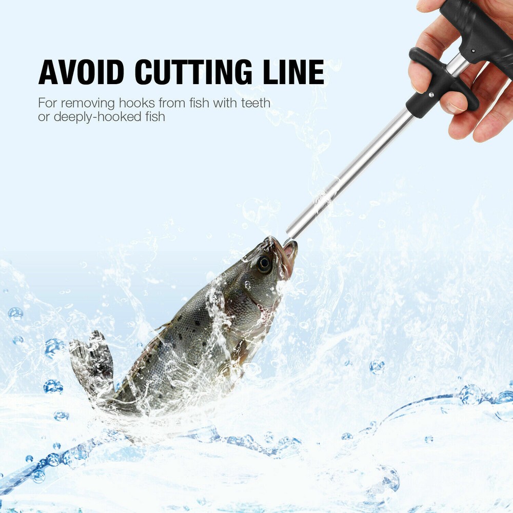 Easy Fish Hook Remover Puller Fishing Tool T-Handle Extractor Tackles Detacher
