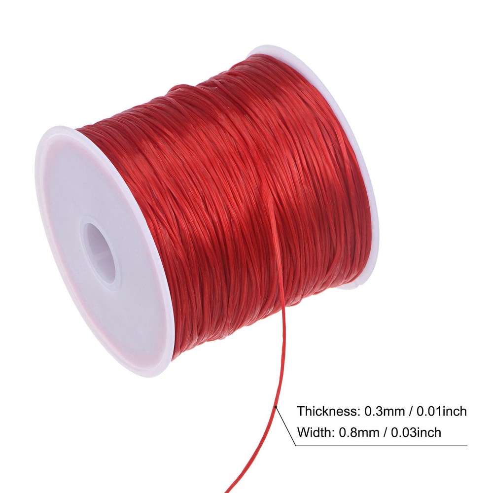 Elastic Cord DIY Making Stretchy String Thread Rope Craft Wire, Burgundy