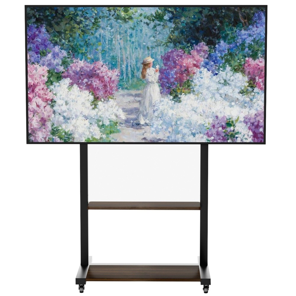 Rolling TVs Cart Height Adjustable TV Stand for 40-86” LCD LED Flat Panel Screen