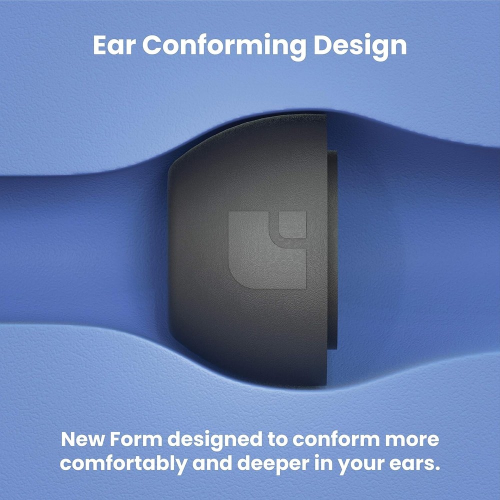 Foam Masters Ultra-Premium Memory Ear Tips for AirPods Pro Medium, Black