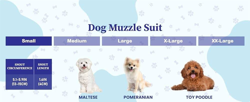 Dog Muzzle for Lar Dogs - Soft Breathable Muzzle for Lar Sized Dog