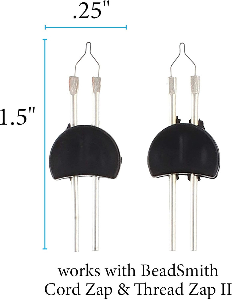 Beadsmith Thread Zap Replacement Tips 2-Pack for TZ1300 TZ1500 Bead Projects