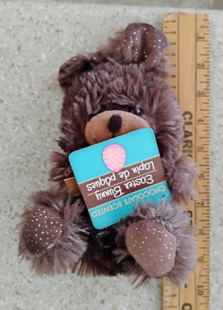 Chocolate Scented 7" Plush Easter Bunny Brown by Greenbrier