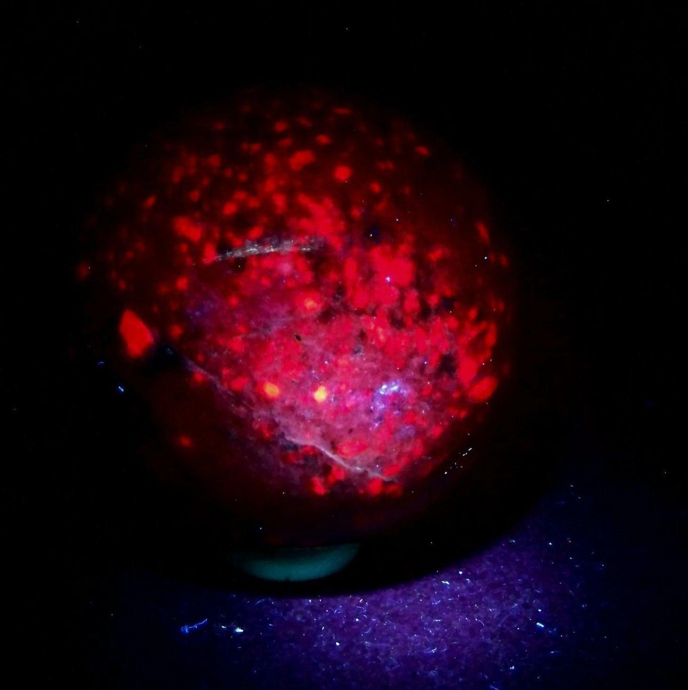 Fluorescent Ruby in Fuchsite 60mm Collection Sphere 5087
