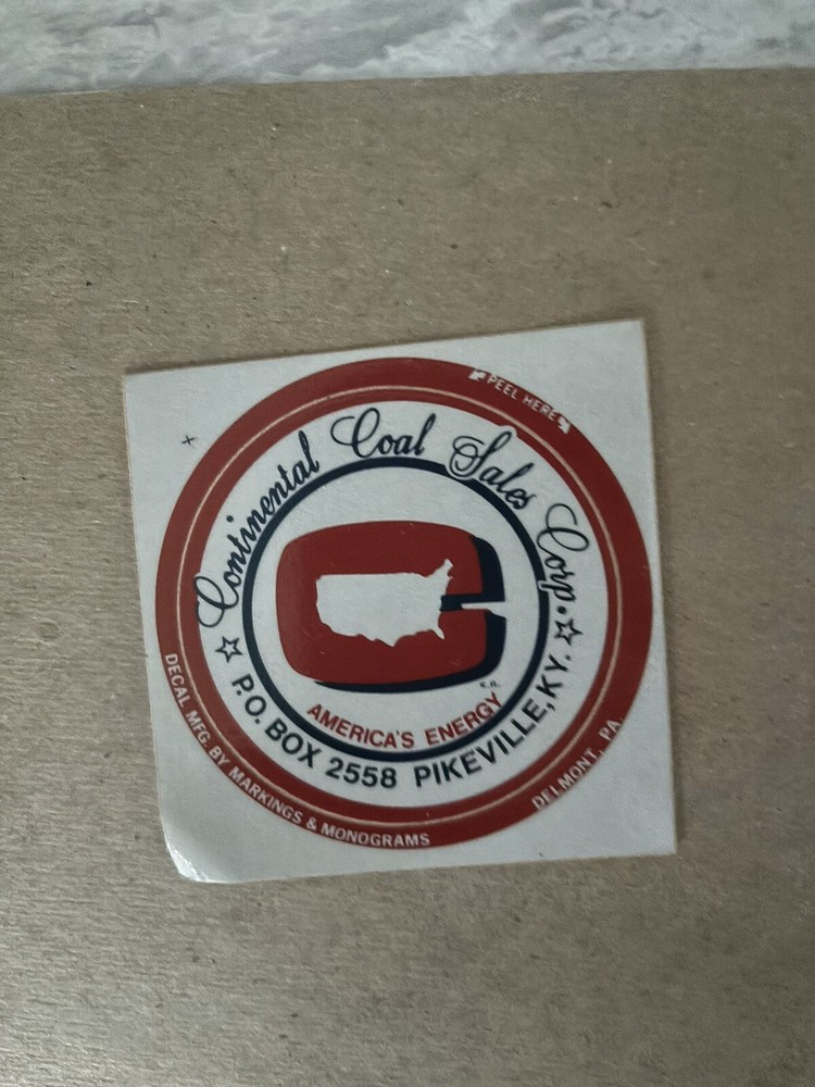 Coal mining stickers, nice older coal company