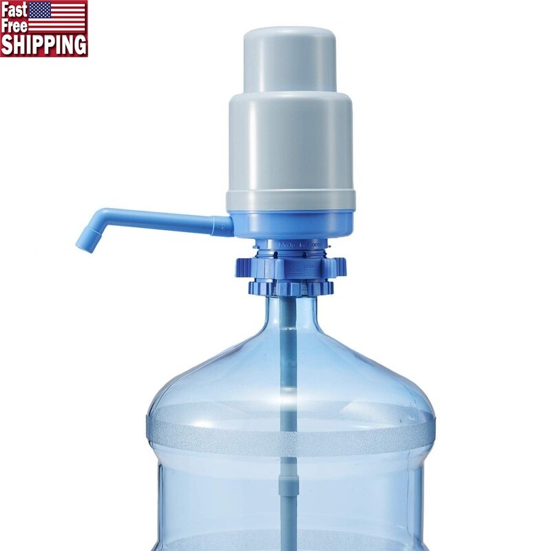 Dolphin Manual Drinking Water Pump 5-6 Gallon Bottles BPA Free Easy Use Plastic