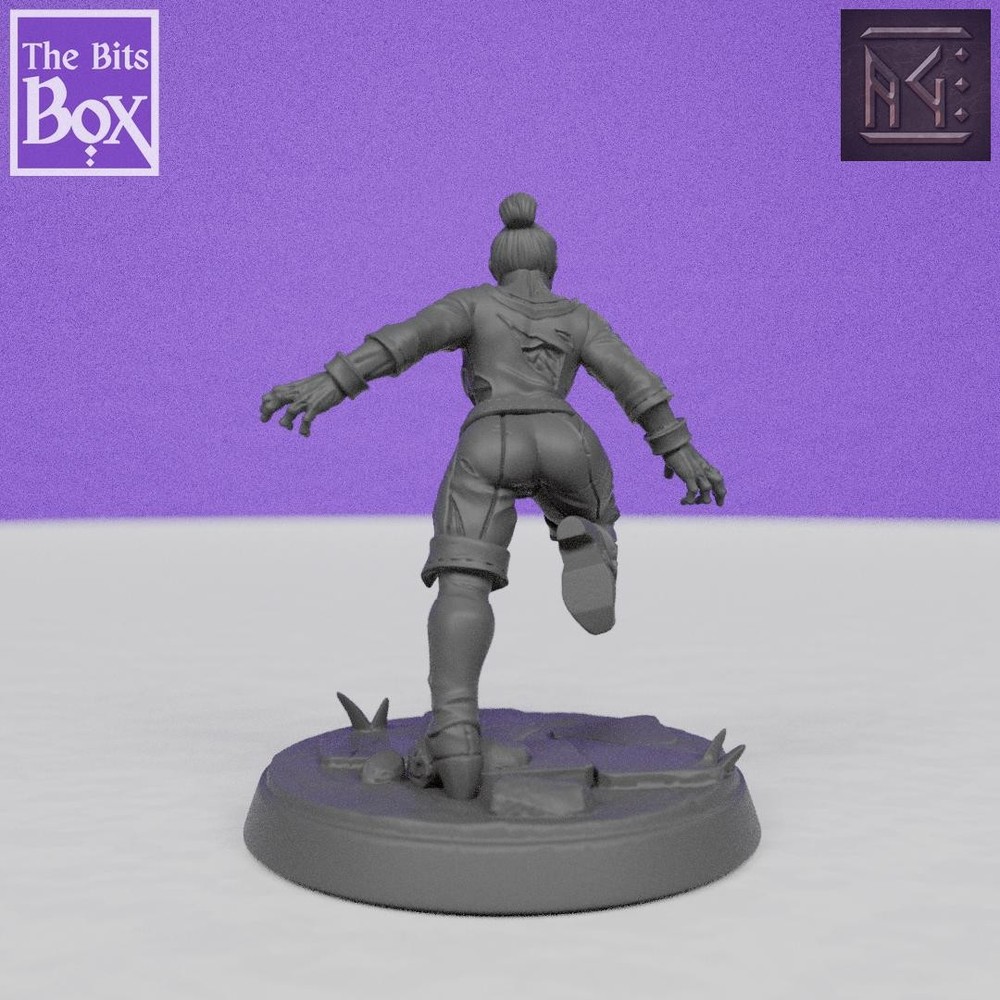 Zombie Walker Running Lady | Artisan Guild Miniatures