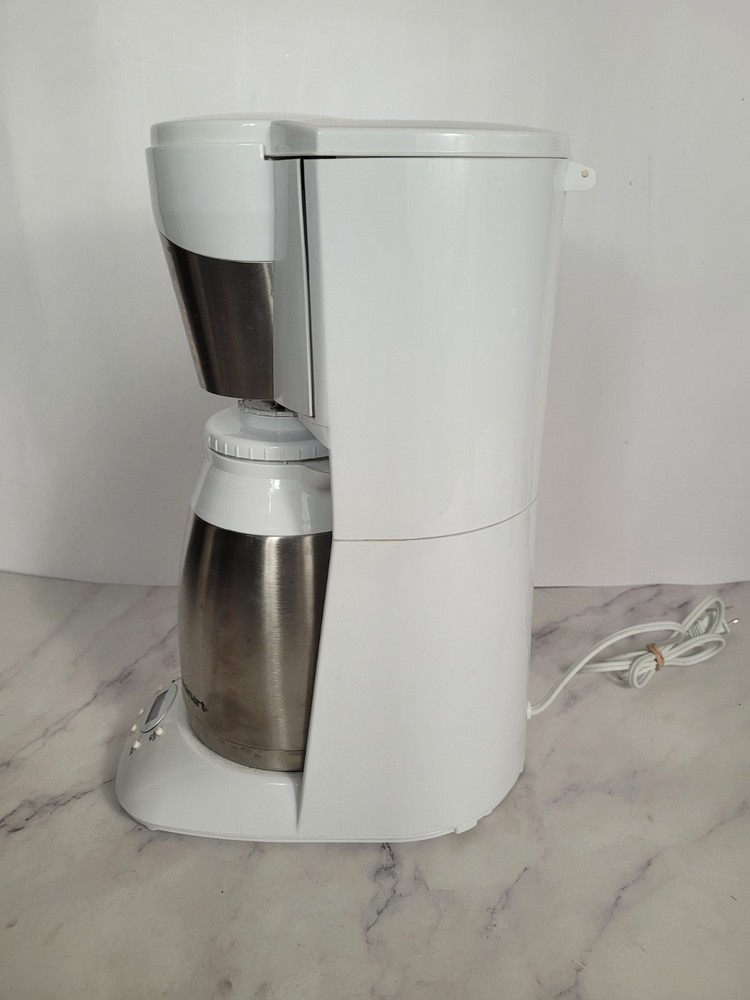 Cuisinart DTC 975N 12 Cup Programmable Coffee Maker White Silver Thermal